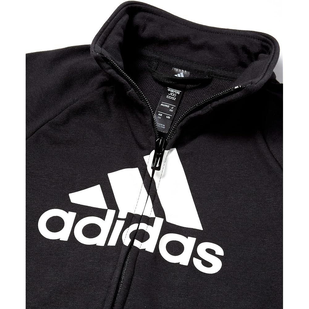 Adidas Jersey Top and Bottom Set Kids Color Block Big Badge of Sports Cotton Tracksuit JKV28