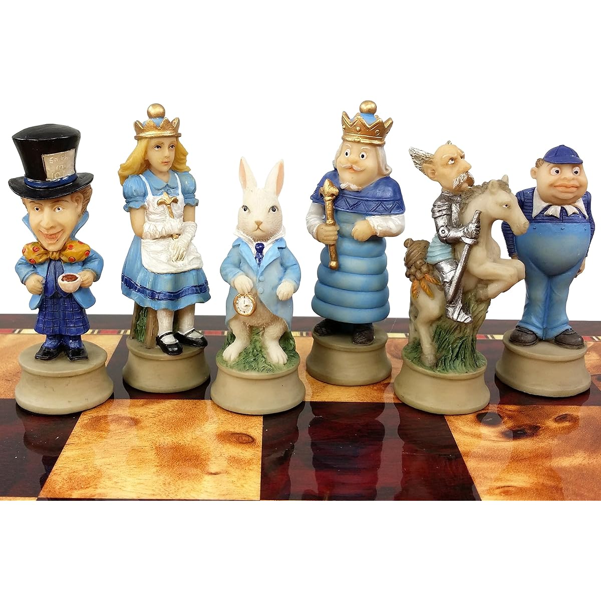 HPL Alice in Wonderland Fantasy Chess Men's Set - No Board