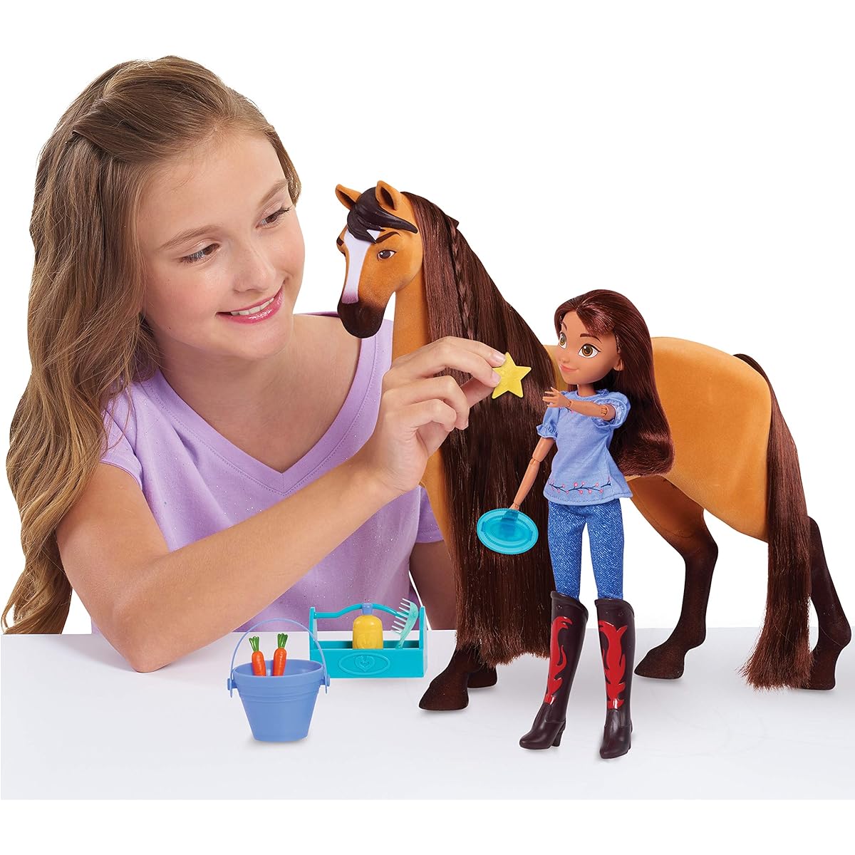 DreamWorks Spirit Riding Free Deluxe Spirit and Lucky Set