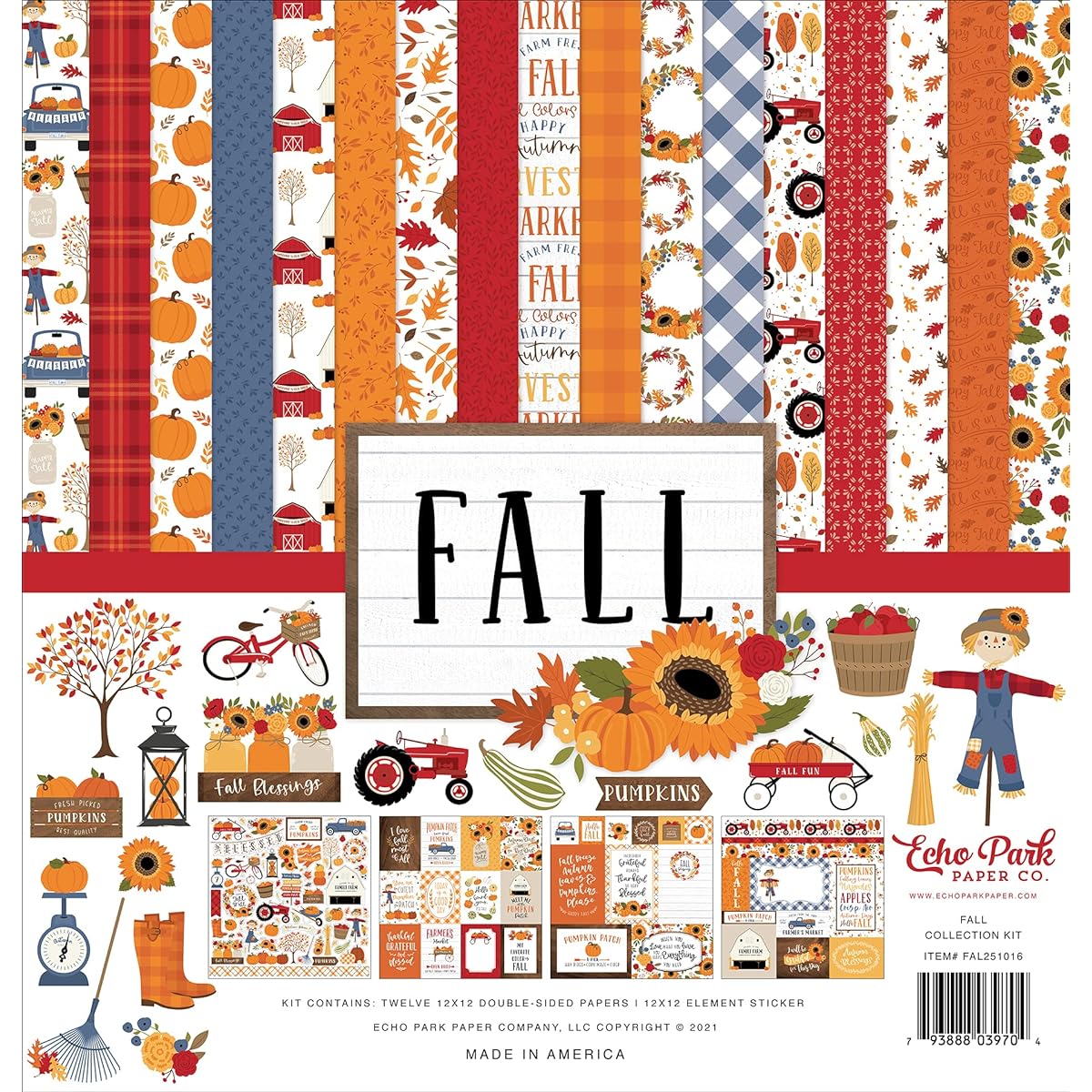 Echo Park Collection Kit 12"X12"-Fall -AL251016