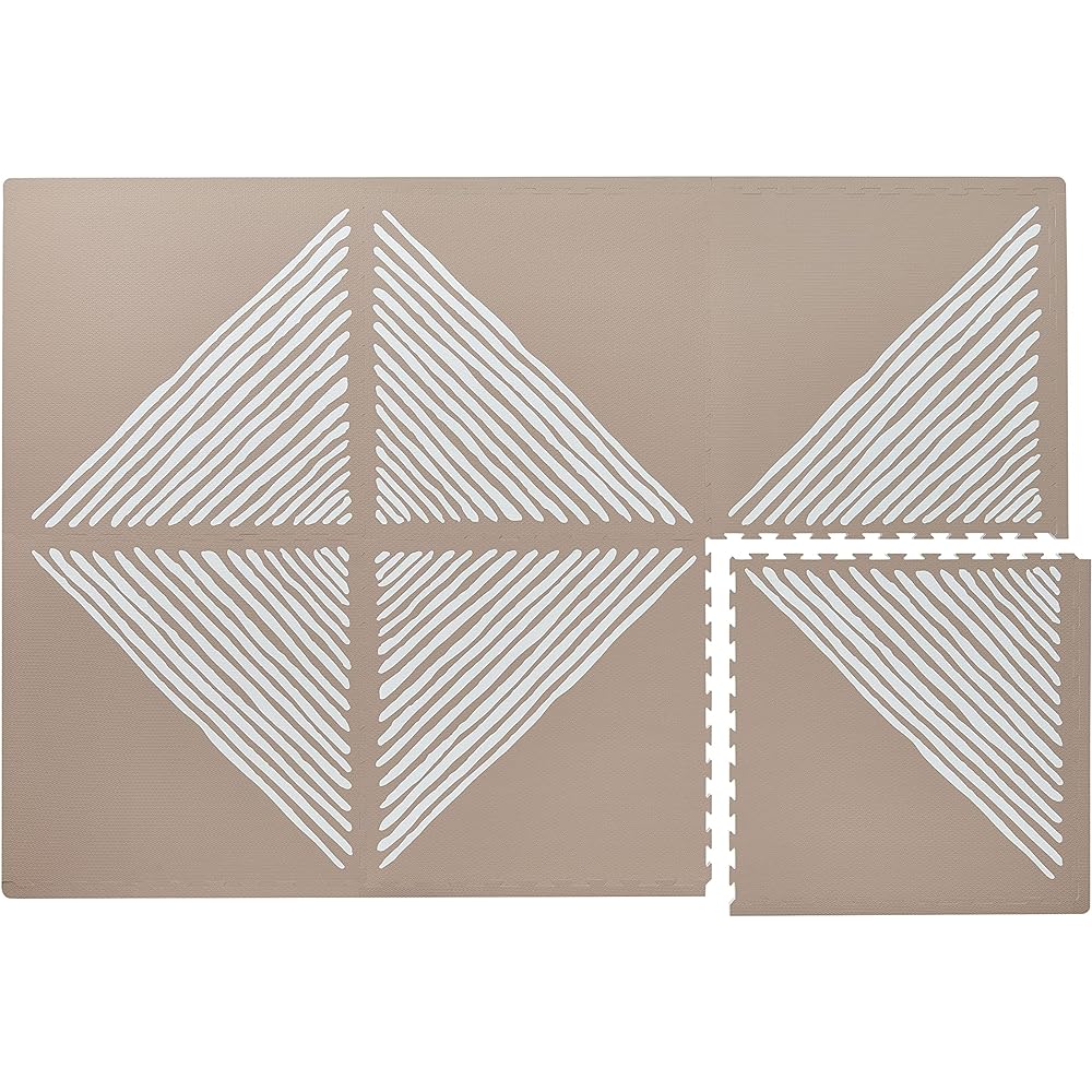 toddlekind Joint Mat Large Thick Scandinavian Floor Mat Play Mat BERBER CAMEL 60x60cm