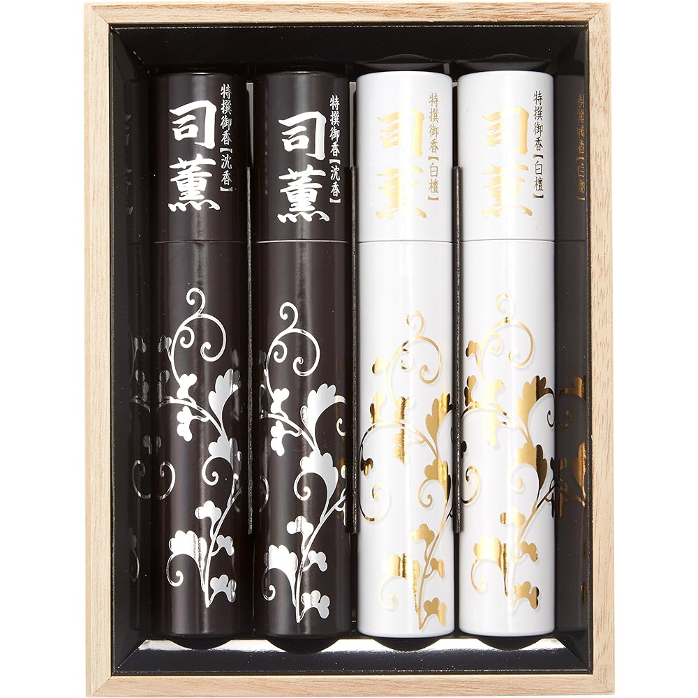 Nippon Kodo Tsukaru Two types of incense (sandalwood and agarwood) Paulownia box 4 tubes