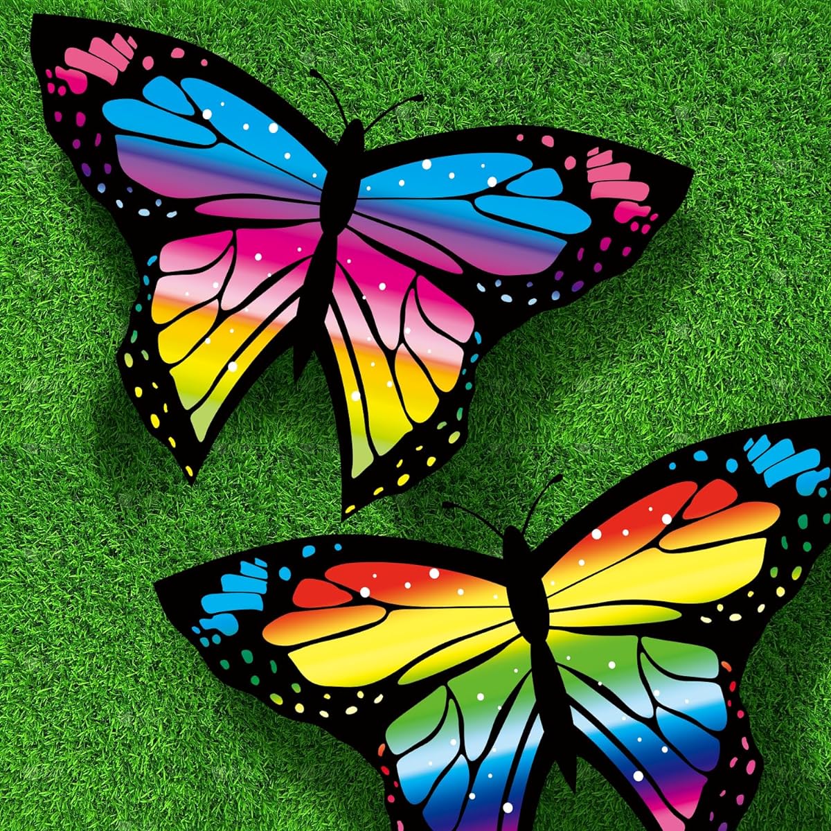 TOY Life Butterfly Kite for Kids Rainbow Butterfly Kite