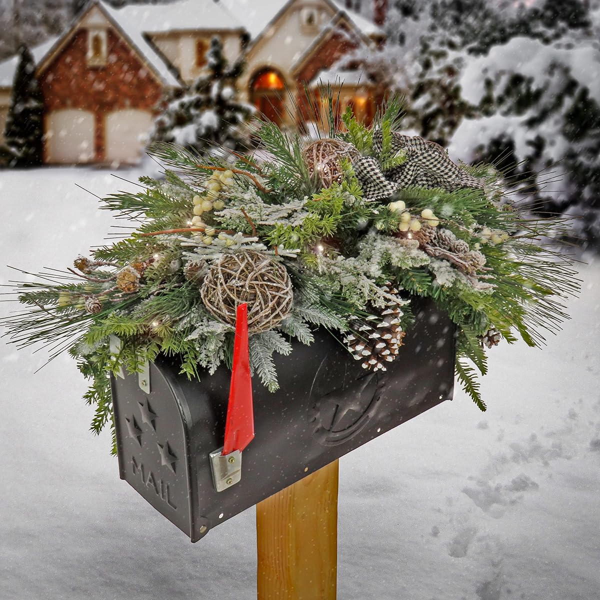 National Tree Company Decorative Artificial Swag, Green, AH63-CWMBS36