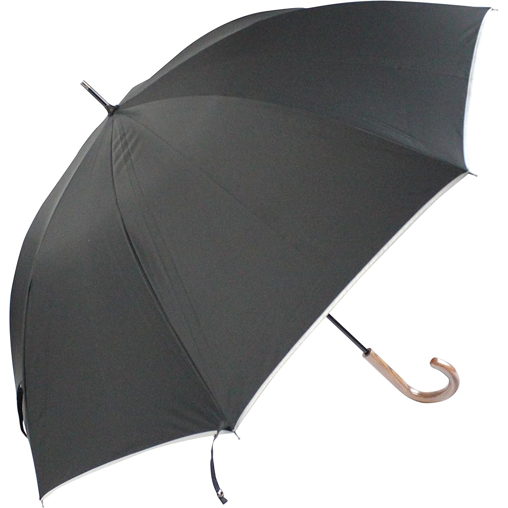 Block out sunlight! Parasol for both sun and rain, durable and high-grade lightweight carbon bones x inconspicuous silver lining fabric, cuts over 99% of UV rays, UPF 50+ cm, hand-opening umbrella