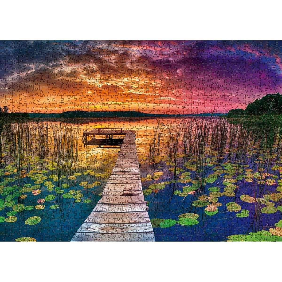 Nature Puzzle 1000 Pieces for Adults Landscape Scenery Puzzle Travel Jigsaw Puzzle Lake Scenery Gift