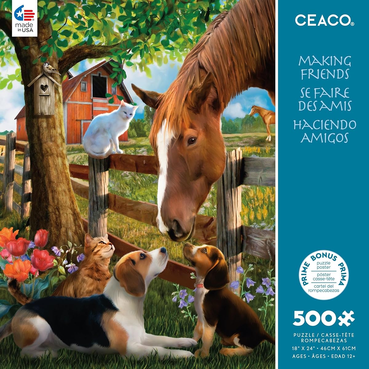 Ceaco - Horse - Make Friends - 500 Piece Jigsaw Puzzle