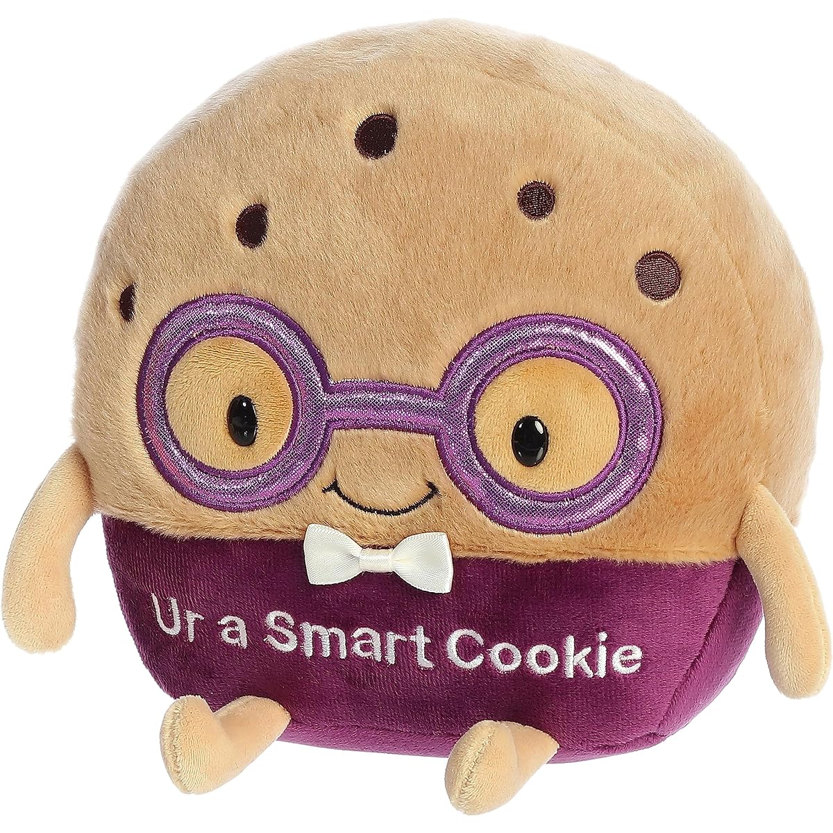 Aurora Witty JUST Sayin' Ur A Smart Cookie Stuffed Animal - Expressive Characters - Quirky Gift Ideas - Brown 8.5 Inches