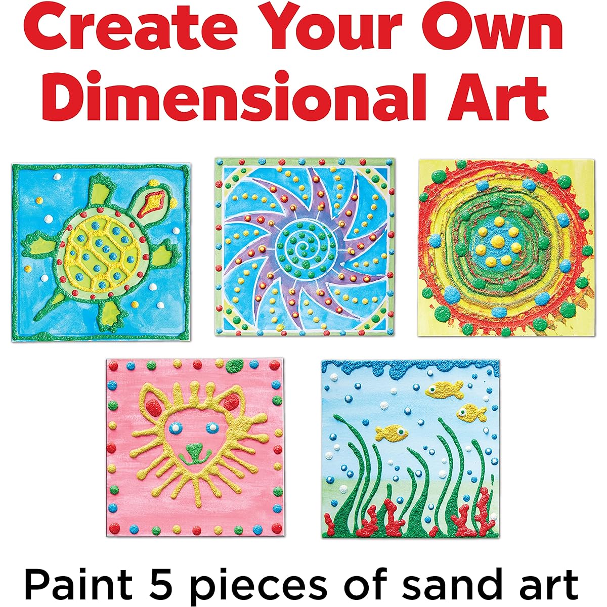 (3D Sand Painting) - Faber-Castell 3D Sand Painting - Textured Sand Art Activity Kit For Kids