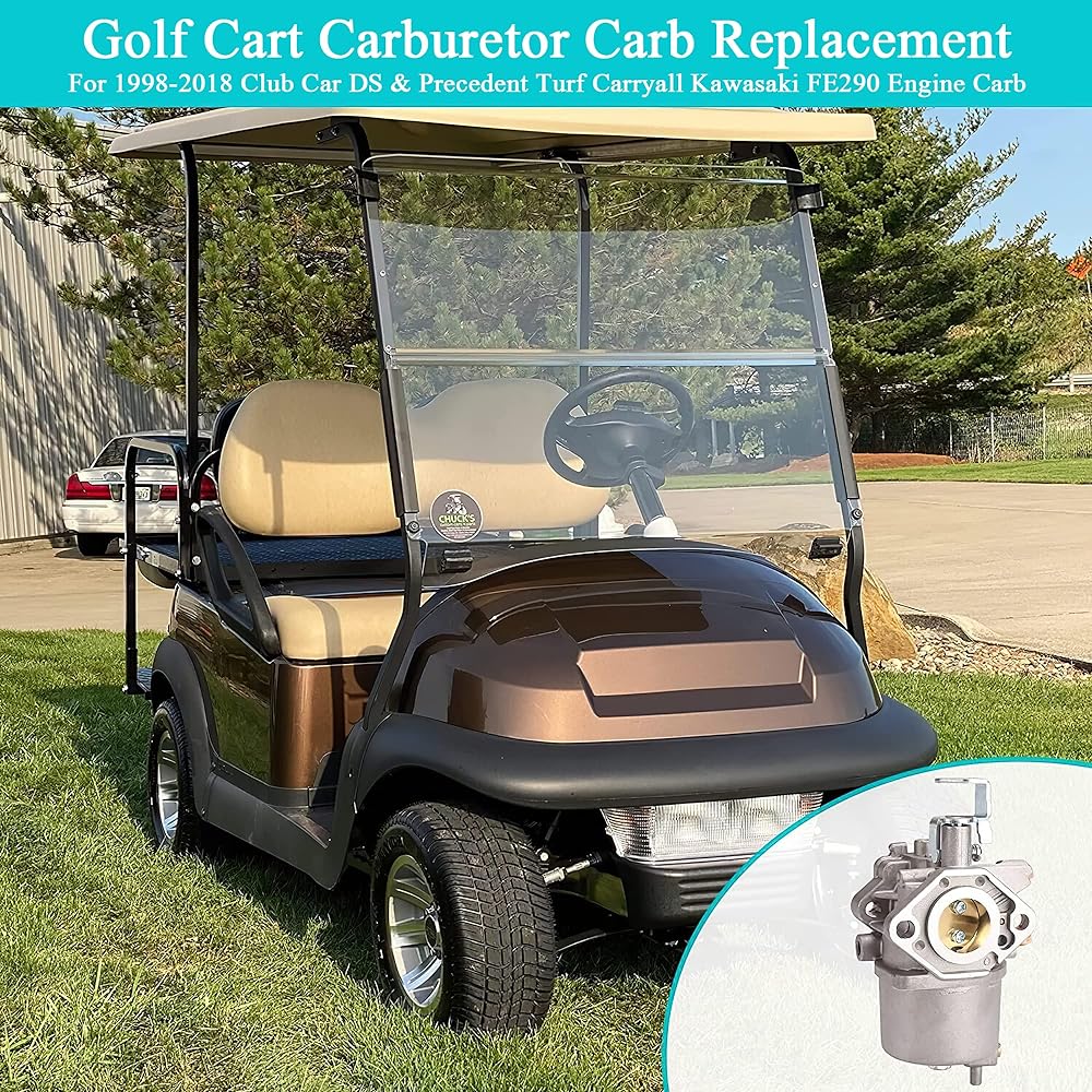 10L0L Golf Cart Carburetor Fuel Pump Kit 1998-UP Club Car DS Precedent Turf Carryall FE290 Kawasaki Engine Carb 101805601 101905601 17561 1016438 1016438 1016439 1016440 1016440 1016 441 1 016478