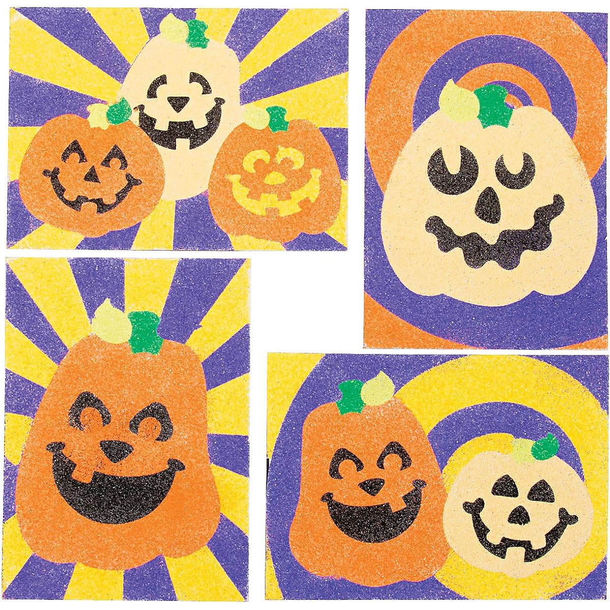 Halloween Sand Art Jack O'Lantern Sand Art 24 Set