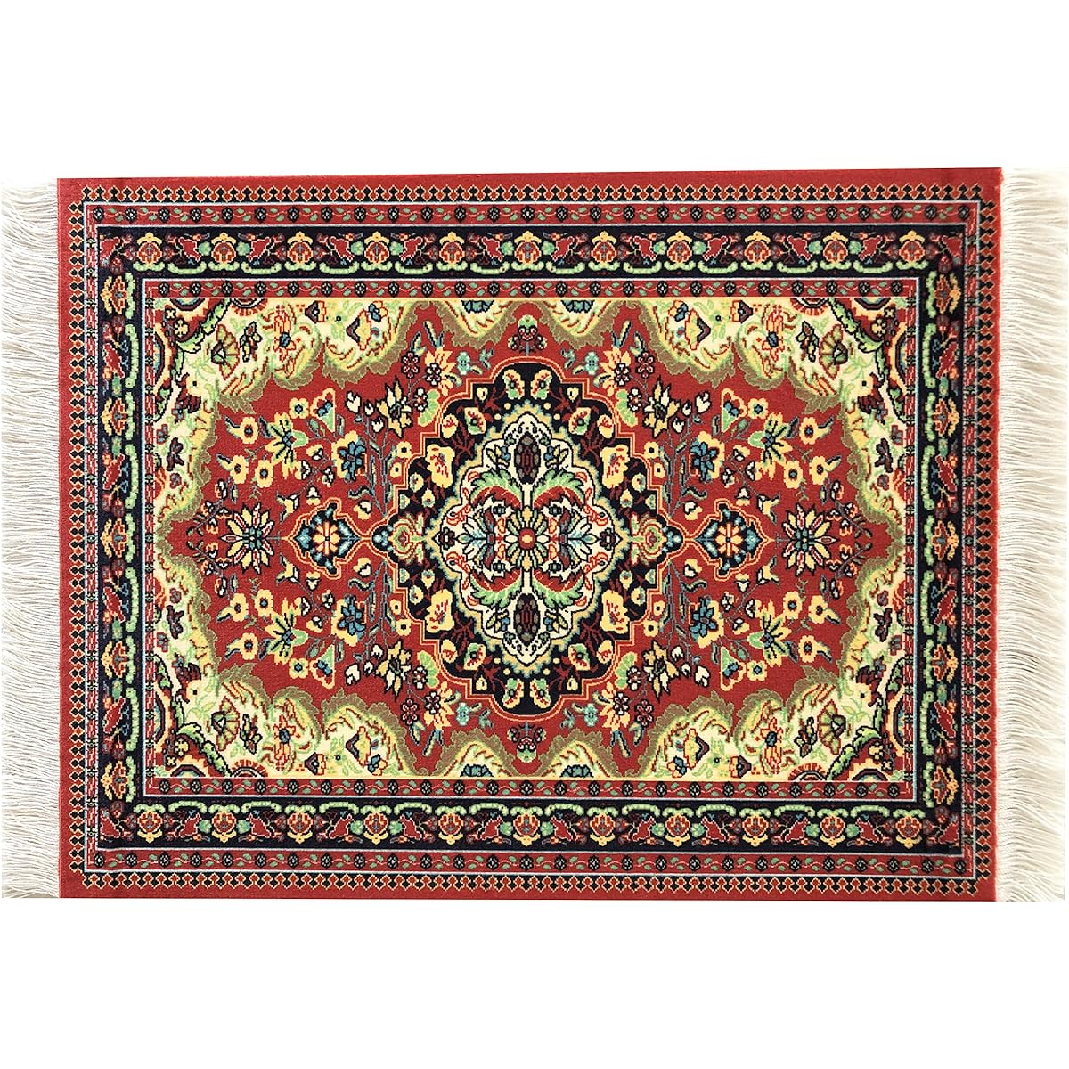 Inusitus Dollhouse Carpet - Miniature Dollhouse Rug - Mini Toy 10 x 7 1 Inch Scale Multicolor LARGE-SET-2