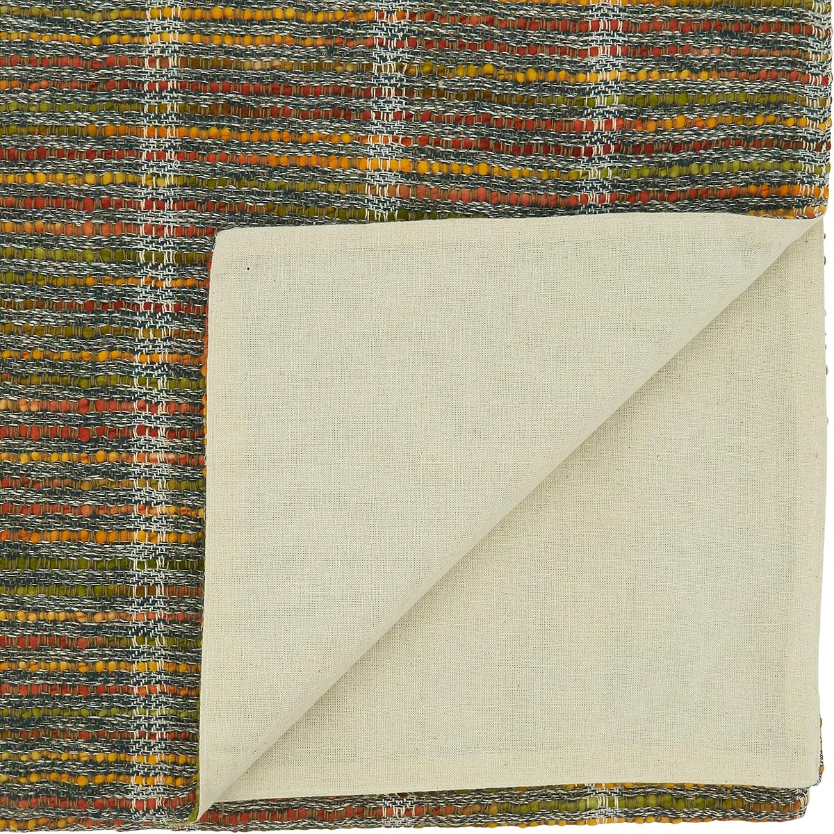 Multicolor Striped Table Runner