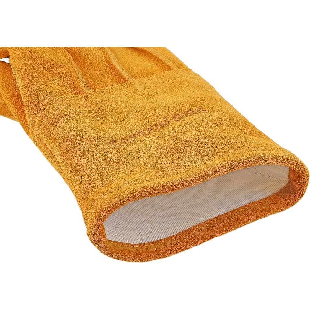 CAPTAIN STAG Outdoor Camping BBQ Soft Leather Gloves Gloves Cowhide