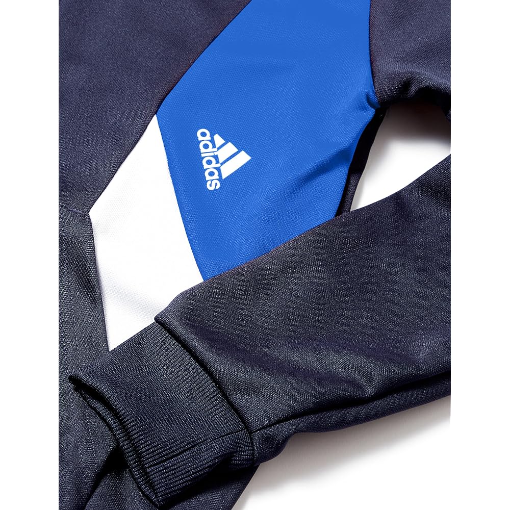 Adidas Jersey Top and Bottom Set Kids Color Block 3 Stripes Tracksuit ENN27