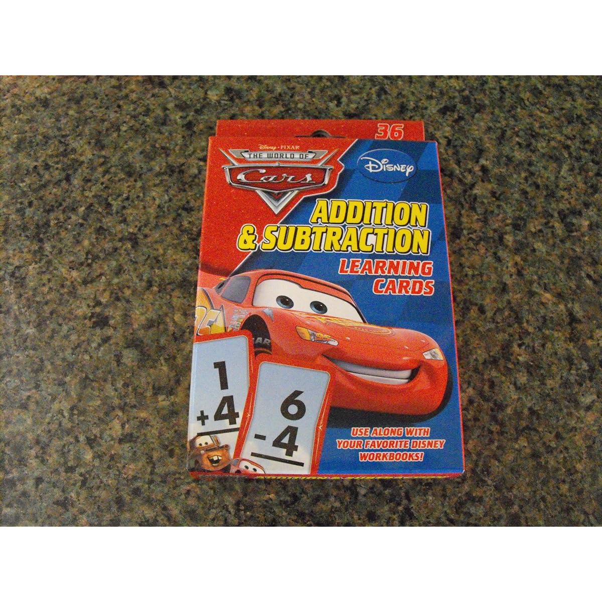Flash cards Learning card Cars Disney Addition and subtraction