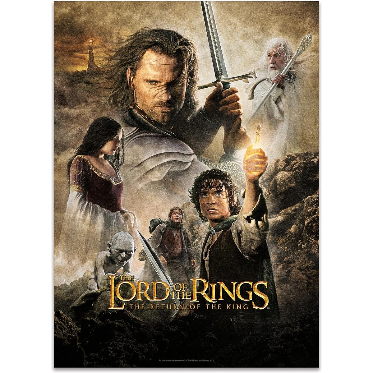 AQUARIUS The Lord of the Rings: The Return of the Ring Vuzzle (300 Piece Jigsaw Puzzle) - Glare Free - Precision Fit - Officially Licensed Lord of the Rings Movie Merchandise & Collectibles - 8.5 x 11.5
