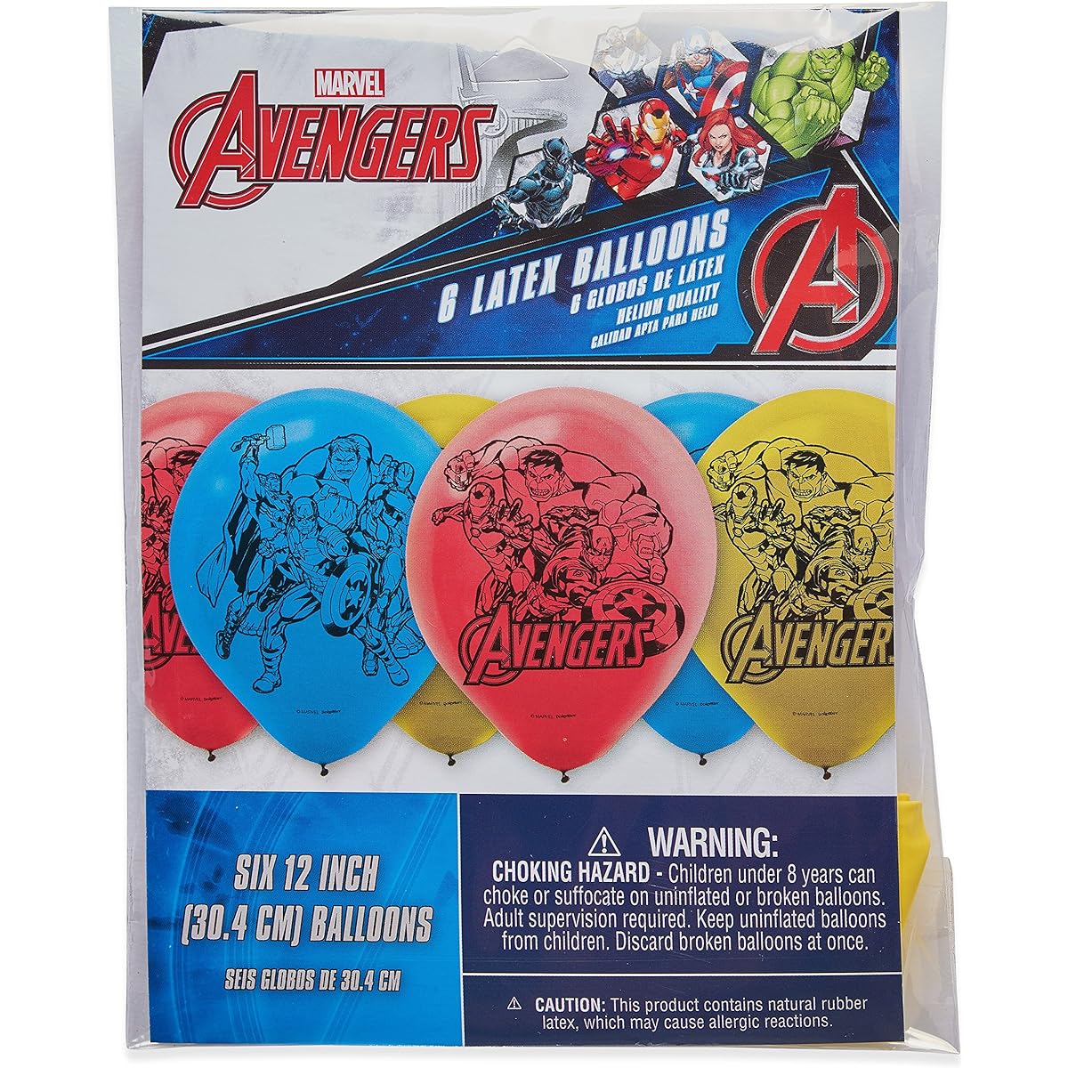 American Greetings Boys Avengers Epic Balloons (6 Piece)