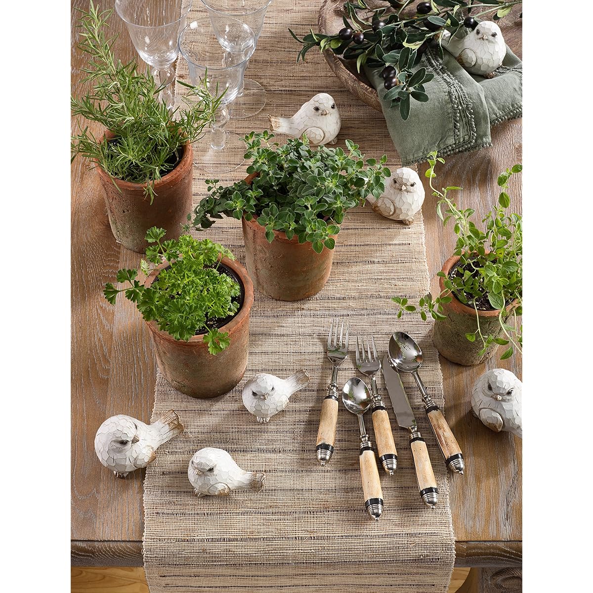 SaroLifestyle Nubby Textured Stripe Design Woven Table Runner, 14" x 72", Natural
