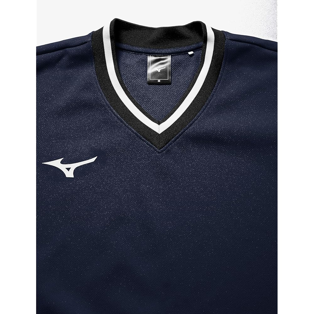 Mizuno 62JC8002 Tennis Wear Sweatshirt, V-Neck, Thick, Sweat Absorbent, Quick Drying, Stretch, Unisex