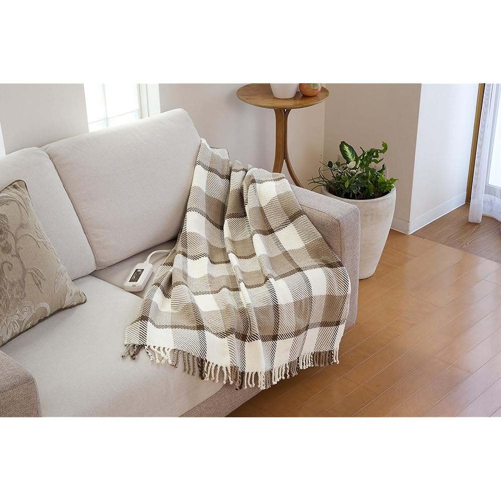 Zenken Electric Lap Throw Wide Size Cuts 99% of Electromagnetic Waves Lap Throw Shawl Heating