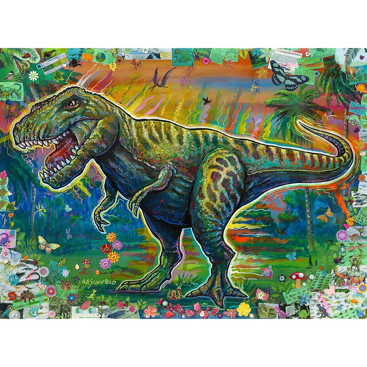 Easy Planet Glenn Schofield Dinosaur King T-Rex 500 Piece Jigsaw Puzzle