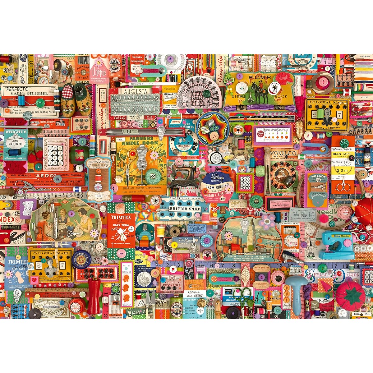 Vintage Handcrafted Puzzle 1,000 Pieces: Adult Puzzle Shelley Davies