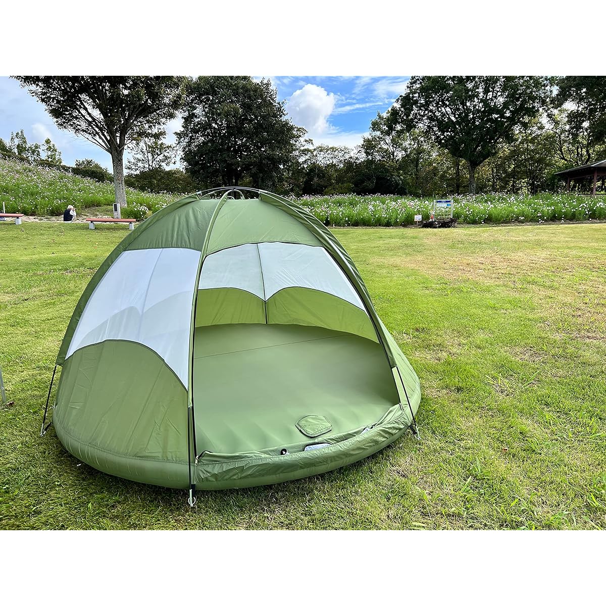 Garden Tent Hybrid! Fluffy Air Mattress Dome