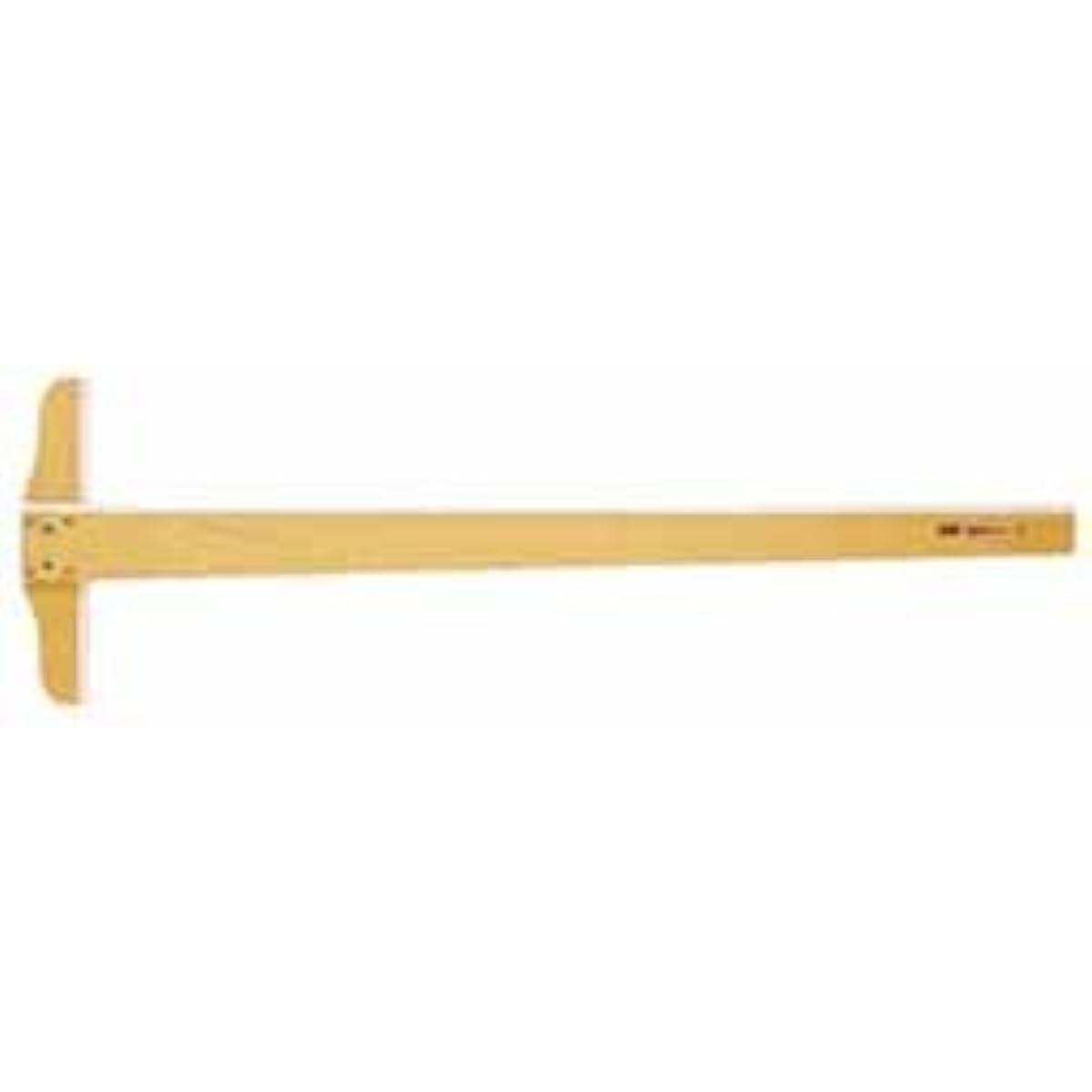 Uchida T-shaped ruler white edge 105cm 1-806-0105