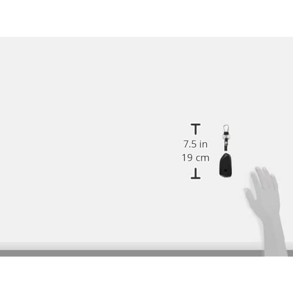 core OBJ select Leather Key Cover for Volkswagen Golf8 BLACK x WHITE LE-GO8-001BW