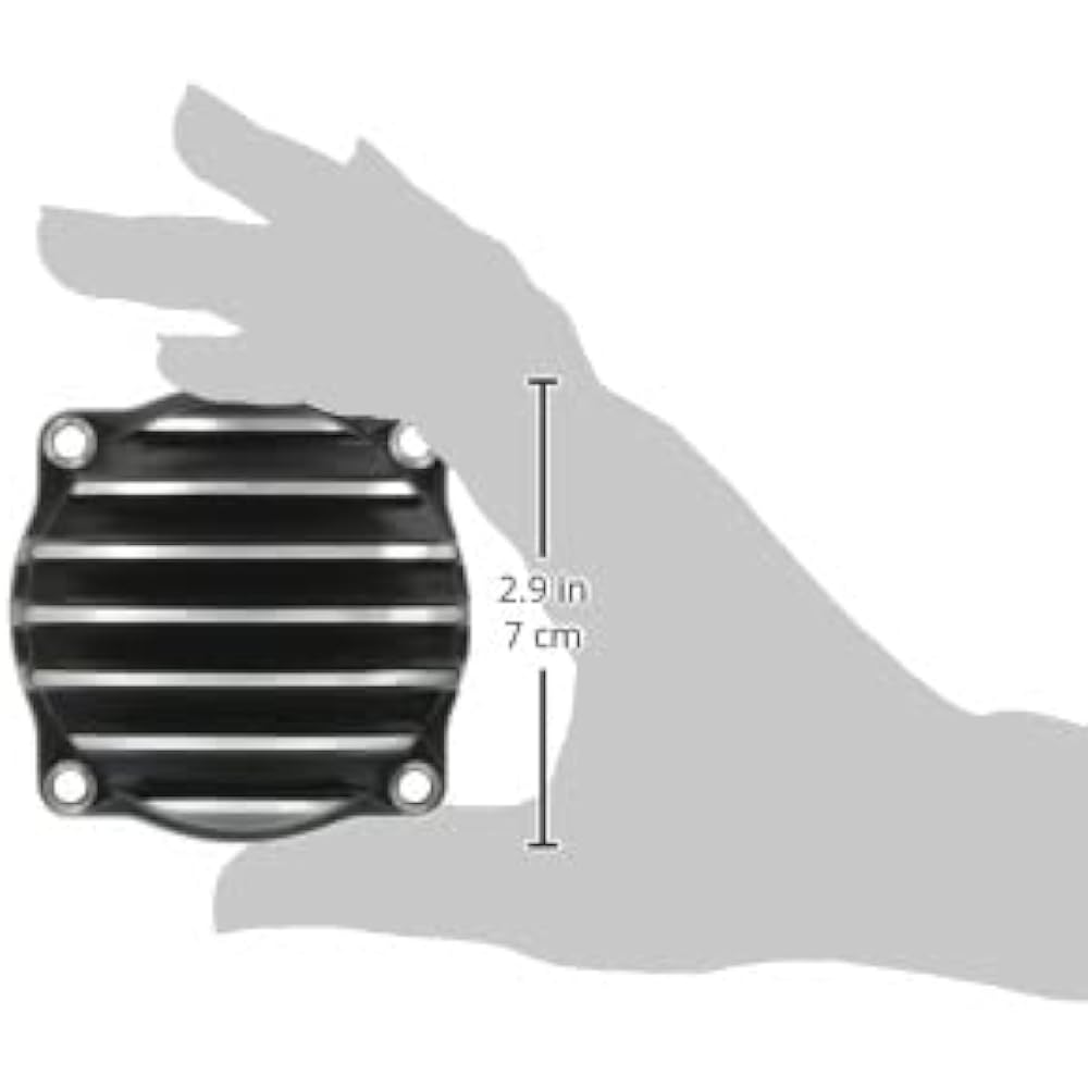 FORK CV Cab Top Cover Fin Black for Harley 1137-63B