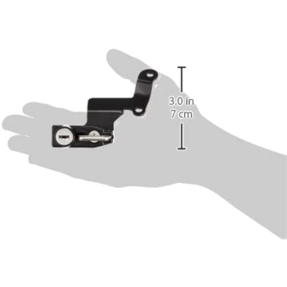 Kijima Motorcycle Bike Parts Helmet Lock Steel Black Finish 250/390 ADVENTURE KTM-05006 Black