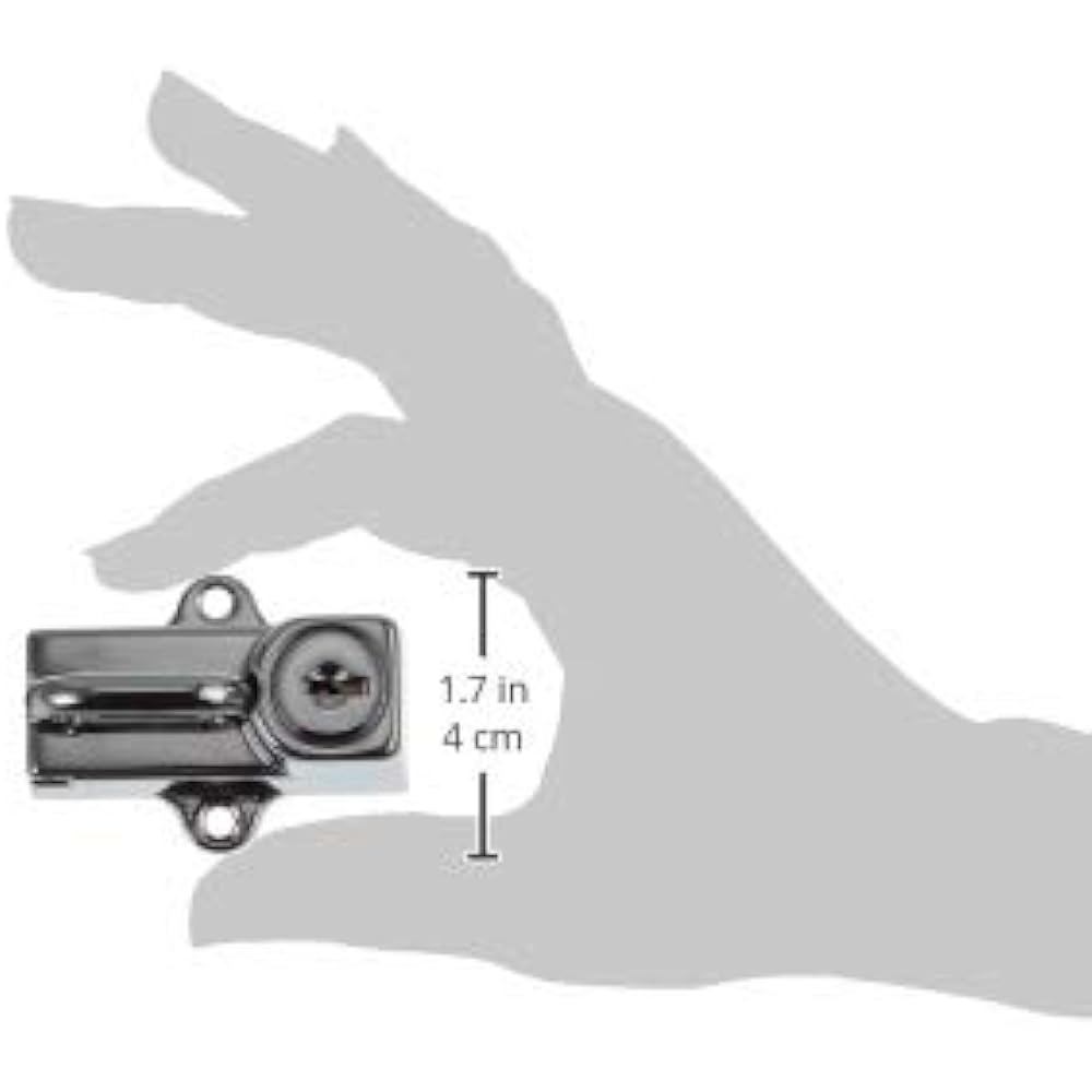 Kijima Motorcycle Bike Parts Helmet Lock (General Purpose) Plated Compatible with 22.2/19.5mm Pipe 303-151A