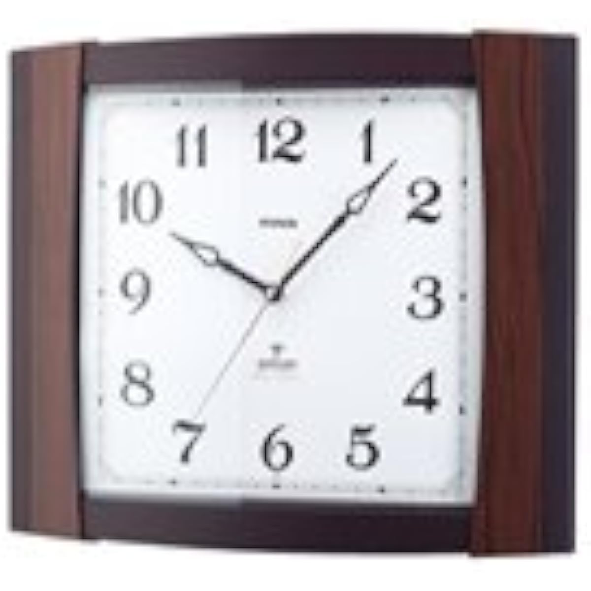MAG Radio Clock Hibiki Wall Hanging W-490 Dark Brown