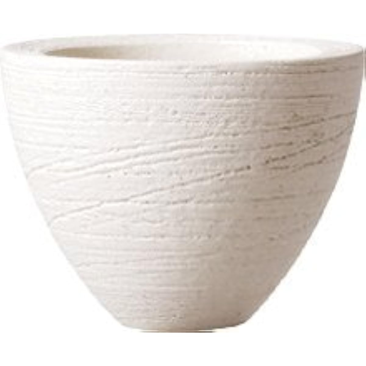 Plus Garden Flower Pot Cover Nest Middle Φ390mm No Bottom Hole White Shigaraki Ware 401-01