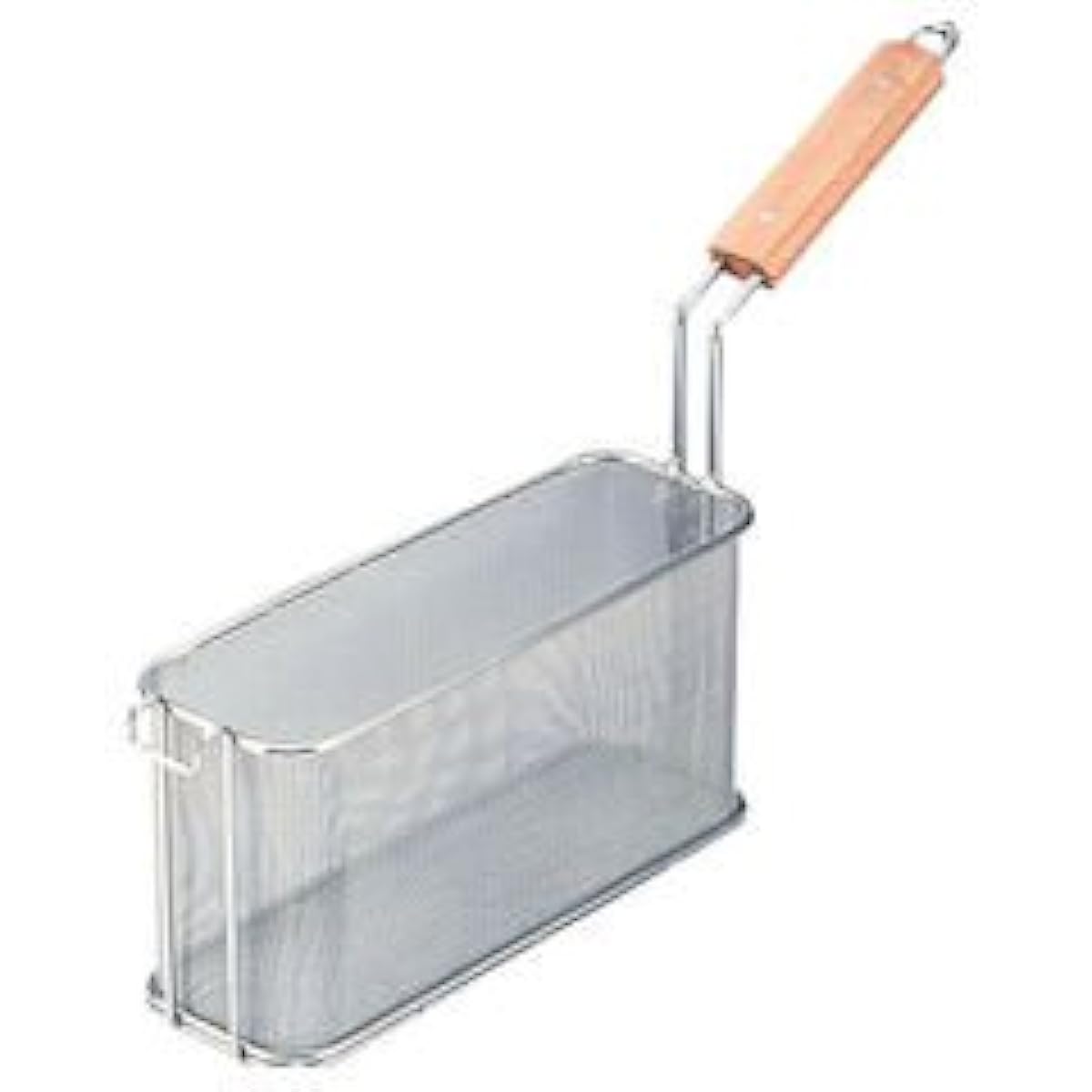 Endo Shoji Commercial Spaghetti Basket, Stainless Steel Body/Natural Wood Handle, Made in Japan ASP04