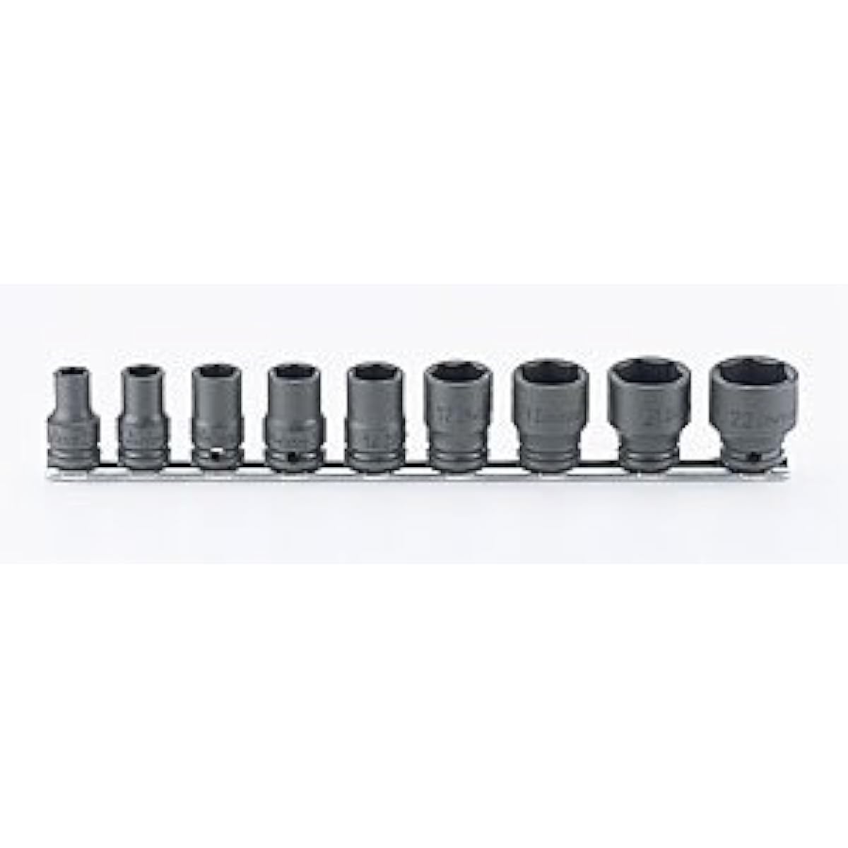 Koken 3/8 (9.5mm) SQ. Impact hex socket (thin wall) rail set 9 pieces RS13401M/9