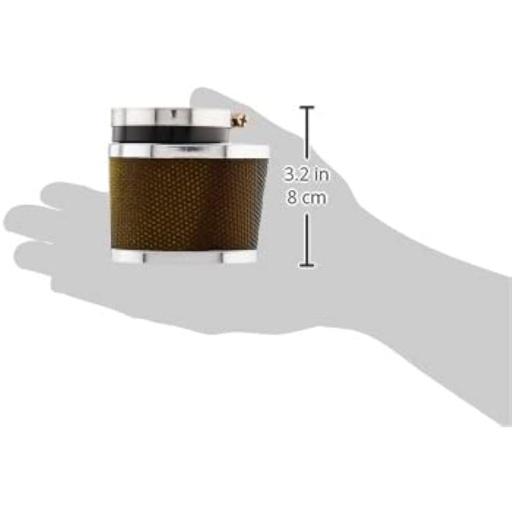 Kijima Motorcycle Bike Parts Power Air Cleaner Universal 00° Oval Mounting Diameter 49mm Total Length 78mm Outer Diameter 85mm Width 64mm 102-054