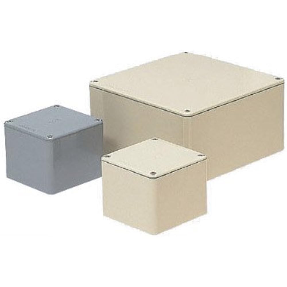 Mirai Industry Waterproof Pool Box Flat Lid Square No Knock 200 x 200 x 150 Beige PVP-2015AJ