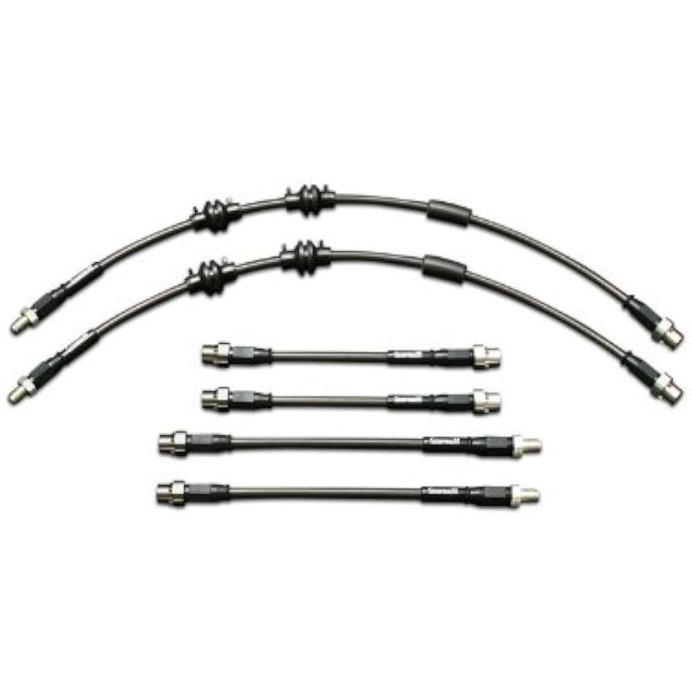 GruppeM Stainless Steel Brake Line for BMW Vehicle Inspection Compatible (Steel) BH-3037