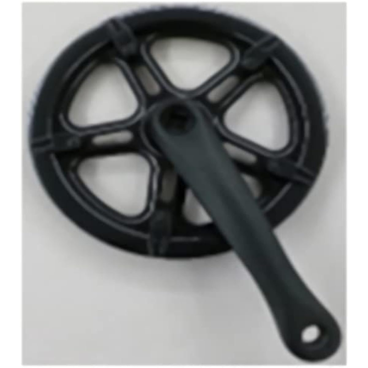 Shikishima Bicycle W Guard Gear Crank 46T-170mm Aluminum BK