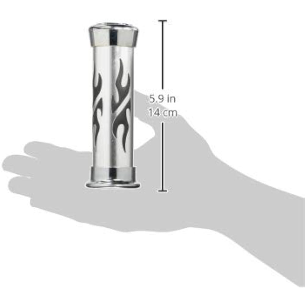 Bike Parts Center Bike Grip Plated Custom Grip Flare Black Type 903321