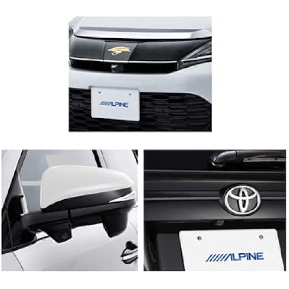 ALPINE Harrier 60 series late (2017/6~) 3 camera package (front grill installation/side/rear camera black/interface BOX) PKG-SF25-HA