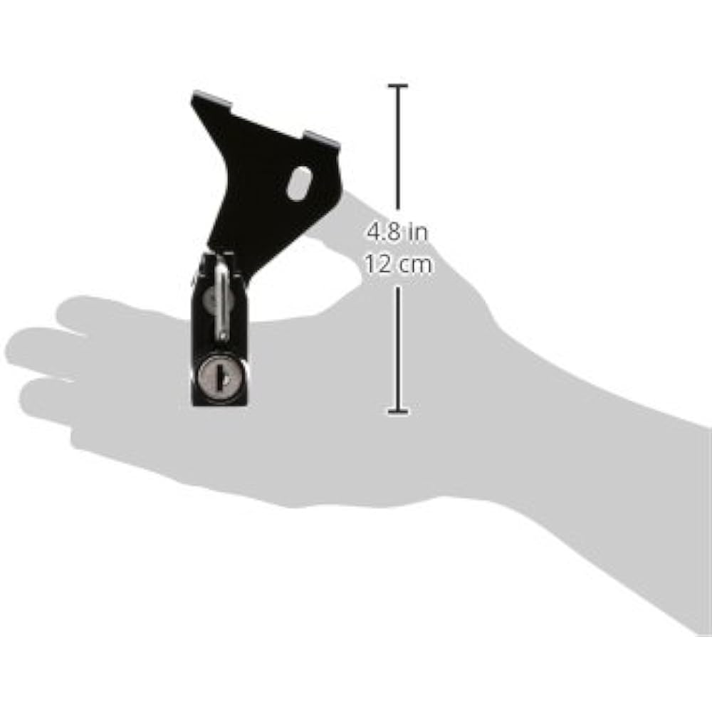 Kijima Motorcycle Bike Parts Helmet Lock Ninja400 ('14)/Ninja650 (Ninja 650)/ER-6n ('12-'13) Black 303-1545