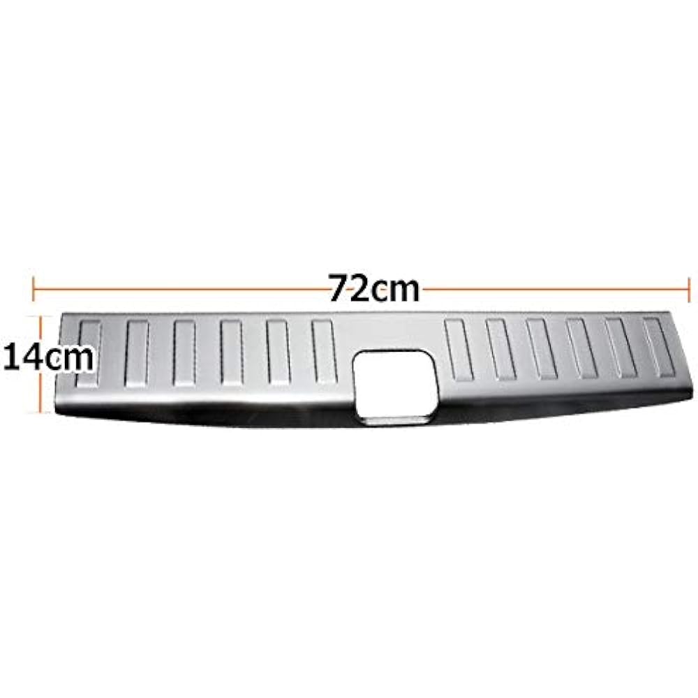 Wellvie Honda N-VAN JJ1/2 Interior Parts Luggage Scuff Plate Accessories Custom Step Guard Rear Bumper Silver Stainless Steel Interior Parts Car Parts Car Parts Dedicated Car Parts (1 Piece Set)