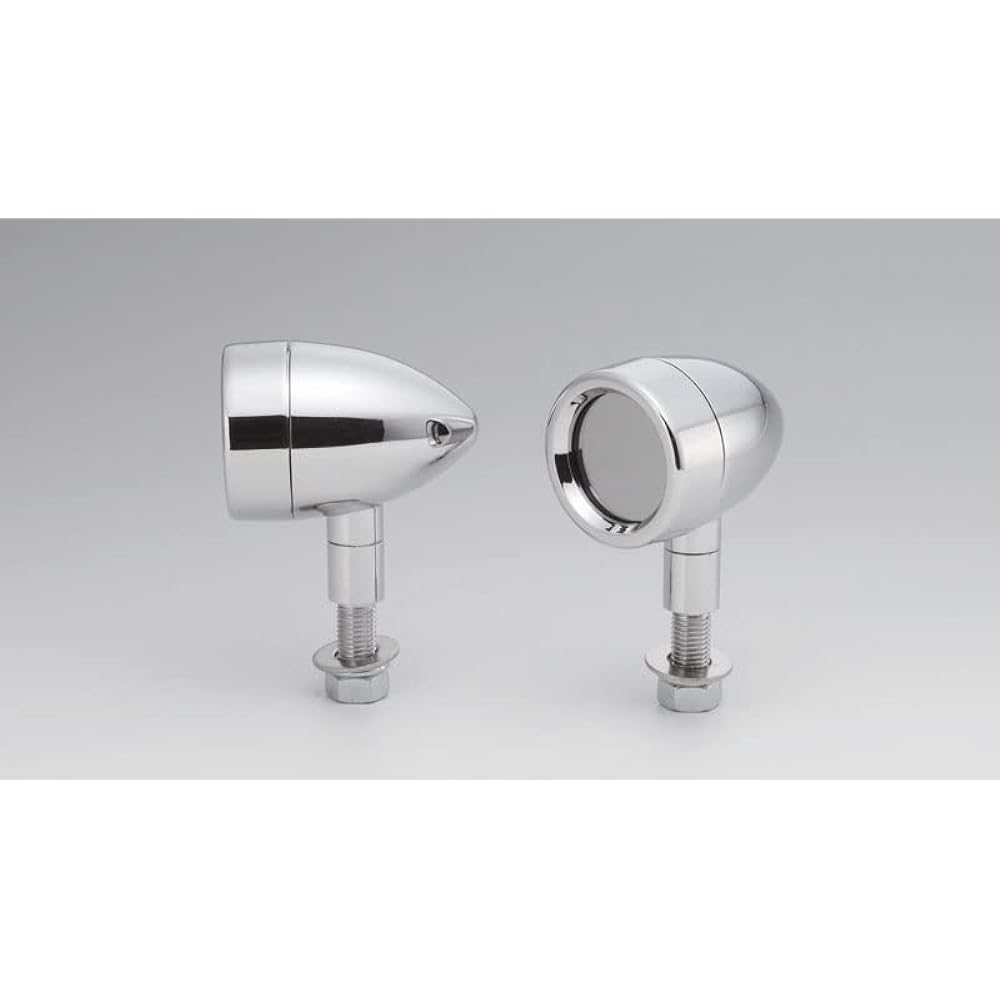 Kijima Motorcycle Turn Signal Lamp Sky Flat Plated/Mirror Lens 12V23W 219-1098