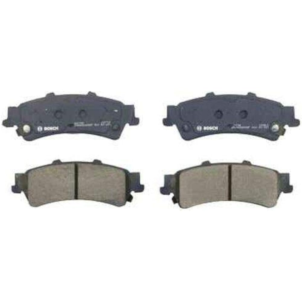 Bosch BC792 QUIETCAST Premium Ceramic Disc Brake Pad Set Cadillac Deville, DTS, Escalade, Chevrolet Astro, Avalanche, Silverado, Suburban, Tahoe, S, S, S. IERRA, Yukon, Yukon XL, rear