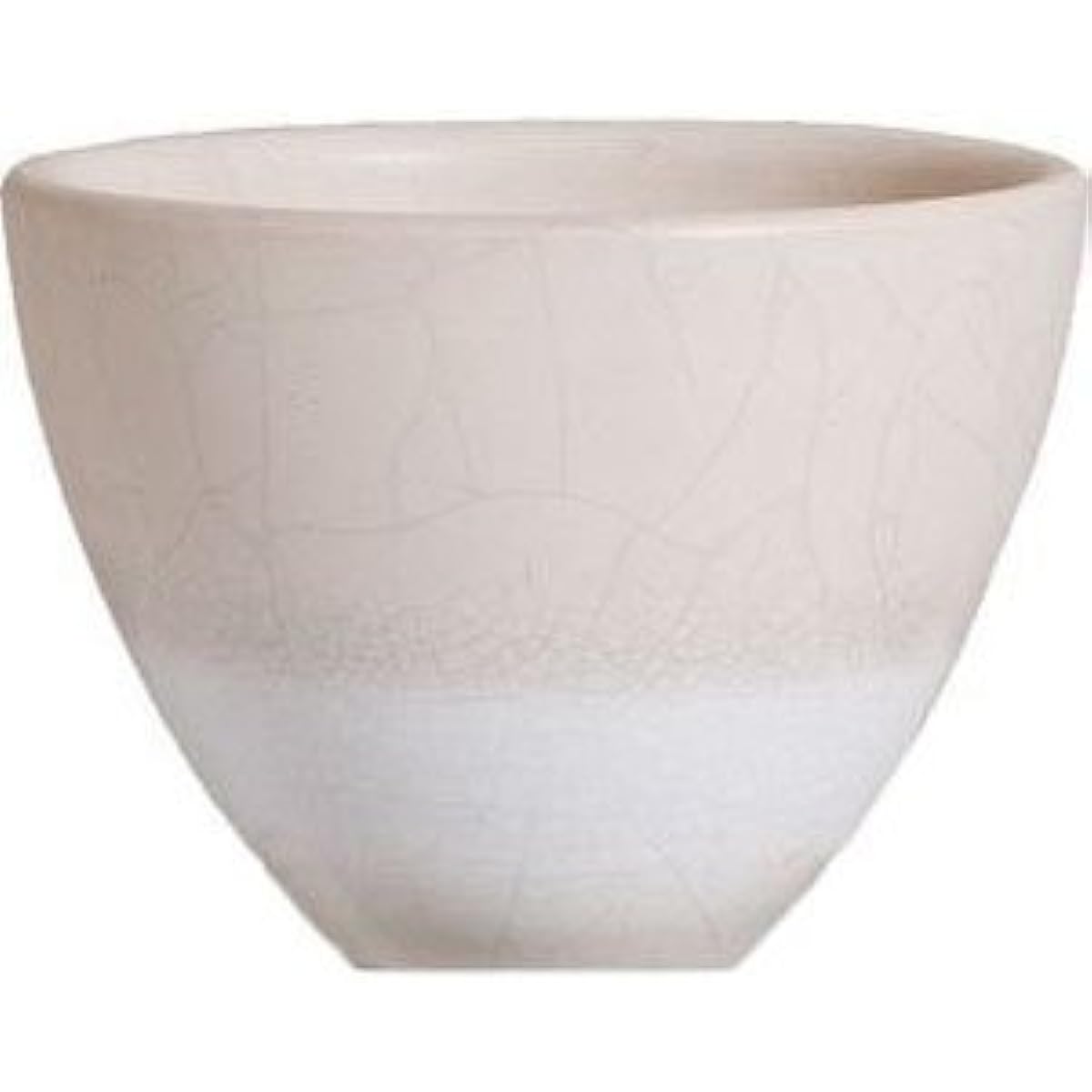 Plus Garden Flower Pot Traine Middle Φ240mm With Bottom Hole Titanium White Shigaraki Ware 533-21