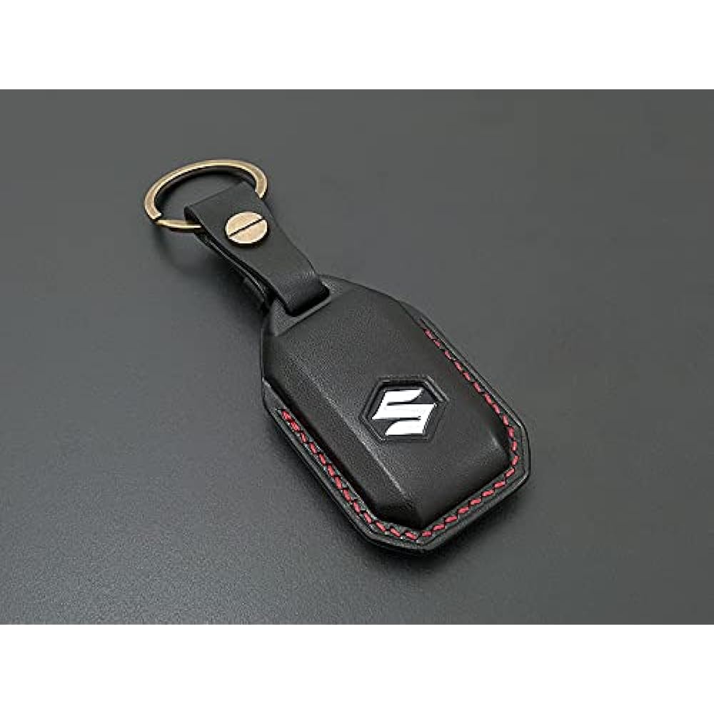 Sandcastle MOMENT Sportivo Swift Sport (ZC33S) Genuine Leather Smart Key Case Black x Red Stitch