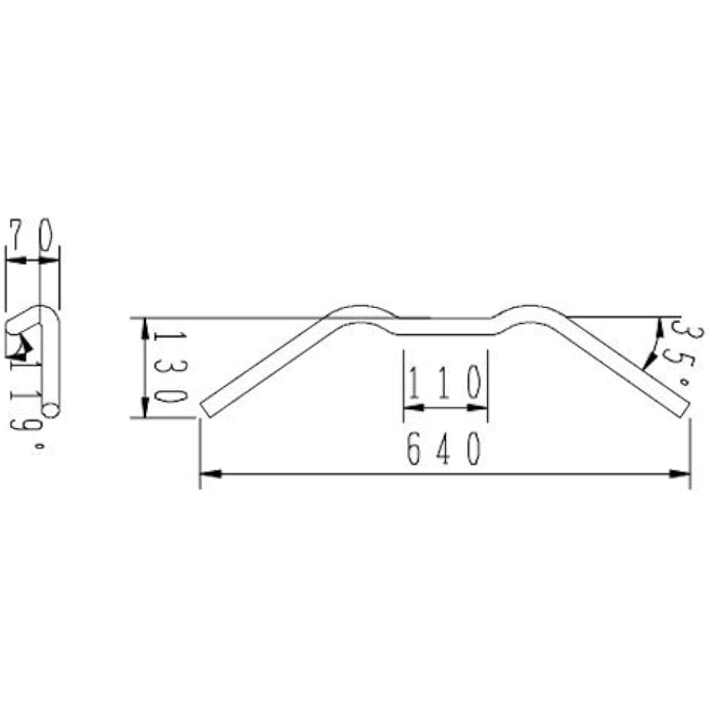 HURRICANE Bar Handle Kit Black CBR250R HBK662B